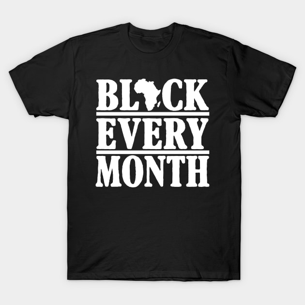 African, Black Every Month, Black Pride, Africa Map T-Shirt by alzo